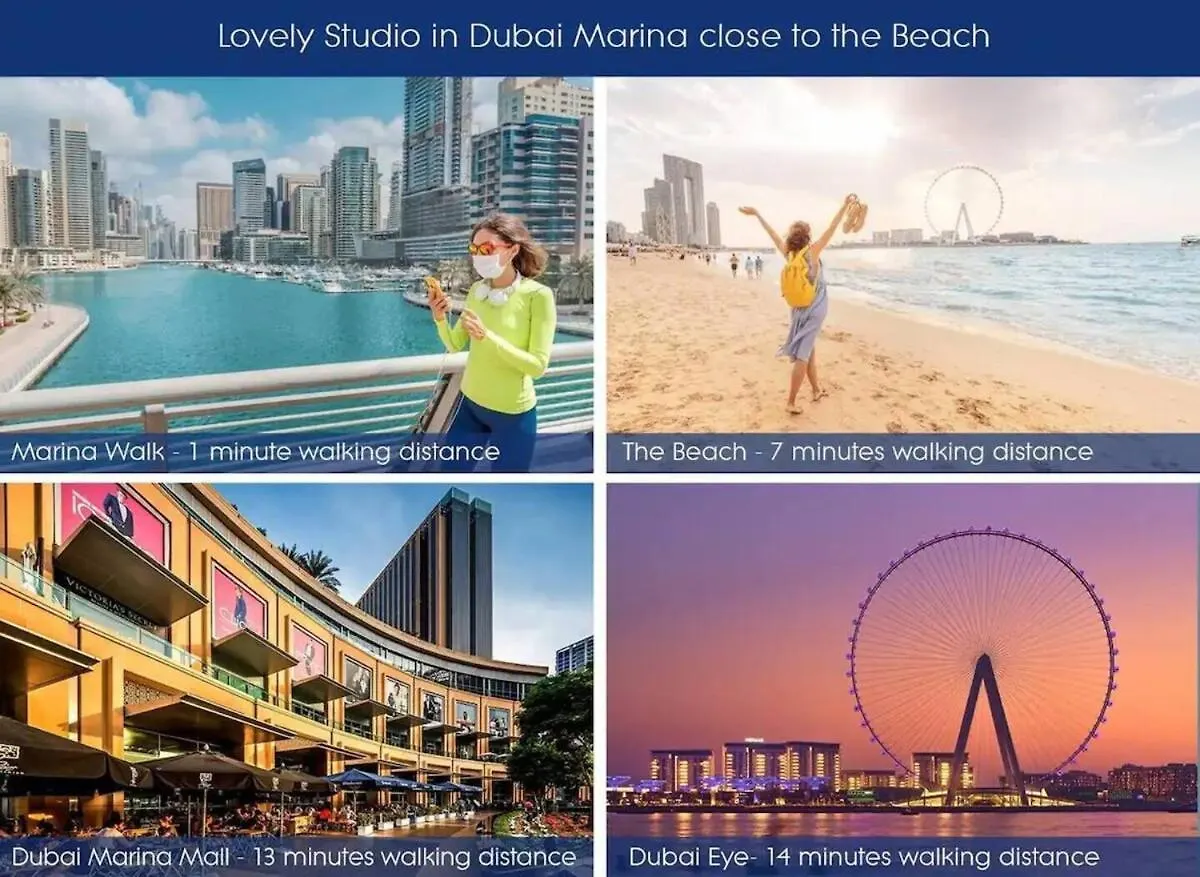 Apartment Studio Near Beach And Metro In Dubai Marina Z1003 United Arab Emirates