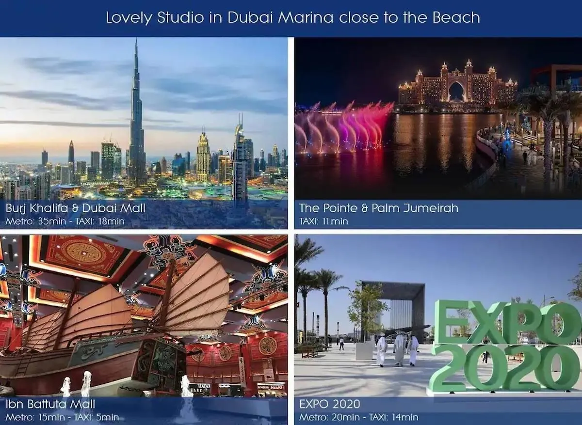 Studio Near Beach And Metro In Dubai Marina Z1003